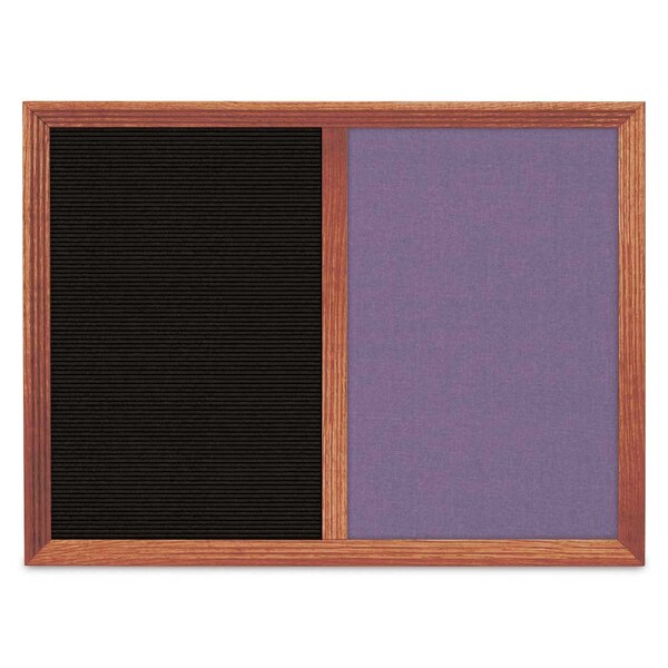 Enclosed Corkboard, 1 Door, 72"x36", 4" Fra